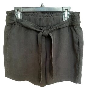 Cloth & Stone Black Paperbag Shorts 100% Tencel NWOT XS